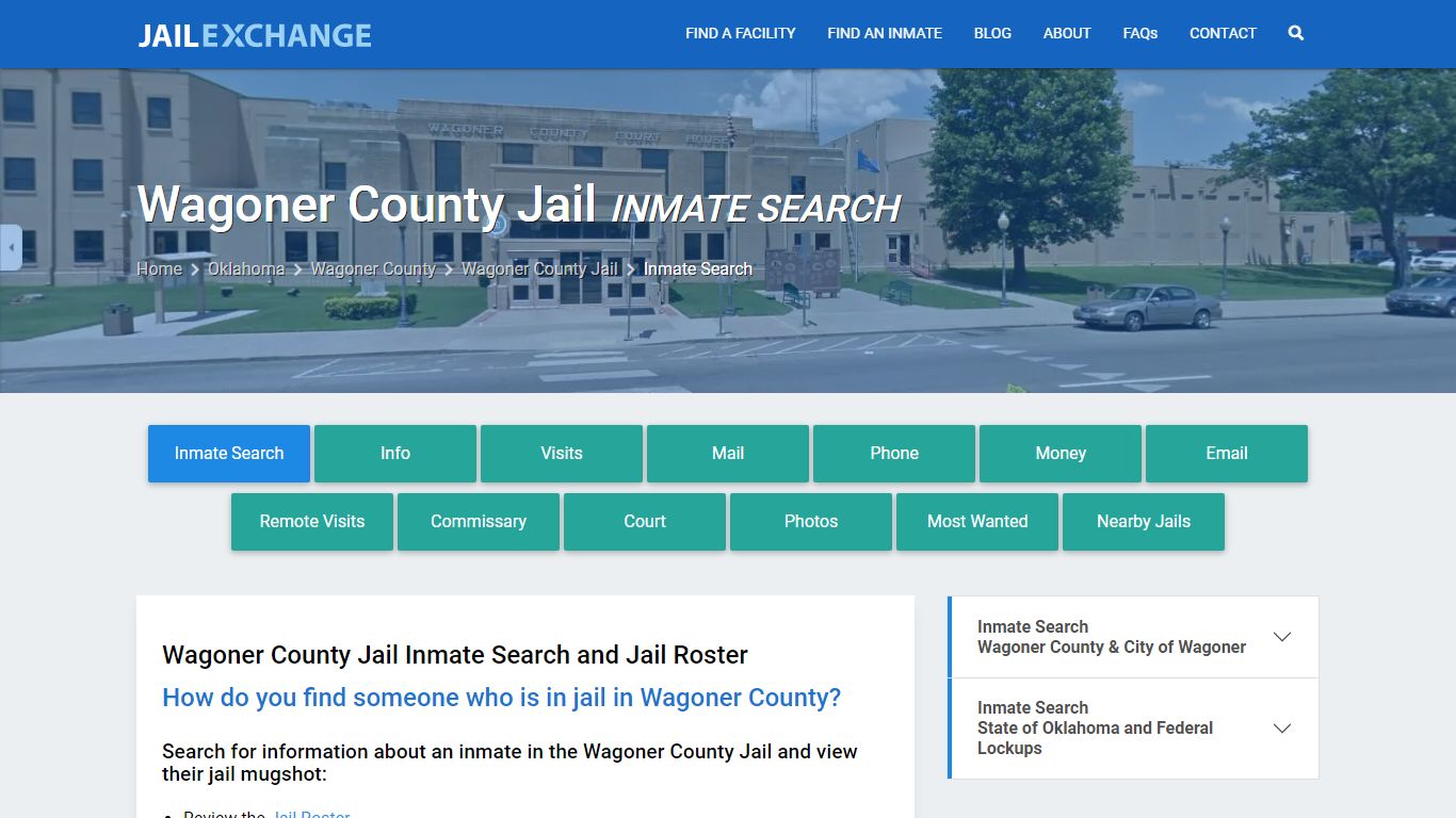 Inmate Search: Roster & Mugshots - Wagoner County Jail, OK